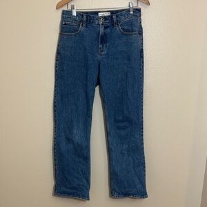 Abercrombie & Fitch The Baggy Low Rise Blue Jeans